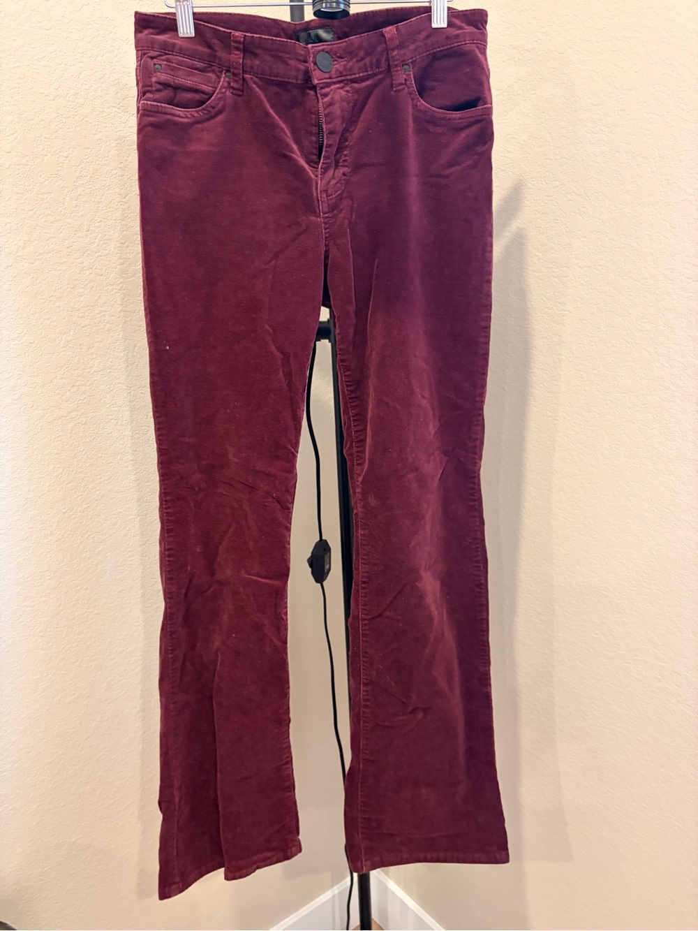 Kut from the Kloth Burgundy Corduroy Boot-Cut Pants